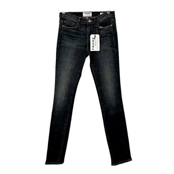 Frame Le skinny de Jeanne dark blue wash jeans, size 27 - Picture 1 of 16